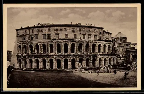 AK Roma, Theater des Marcellus nahe am jüdischen Ghetto