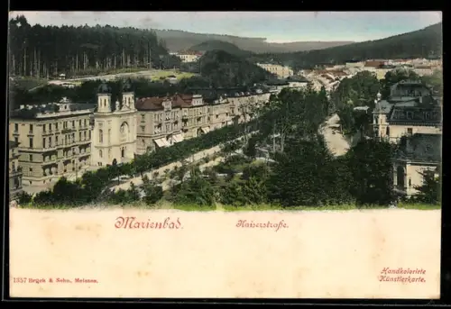 AK Marienbad, Synagoge in der Kaiserstrasse
