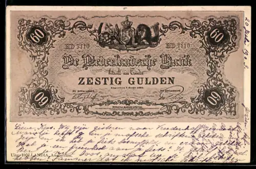 AK De Nederlandsche Bank, Zestig Gulden