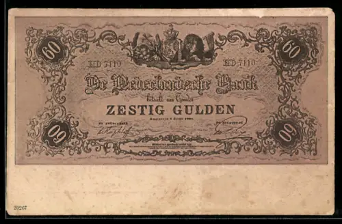 AK De Nederlandsche Bank, Zestig Gulden