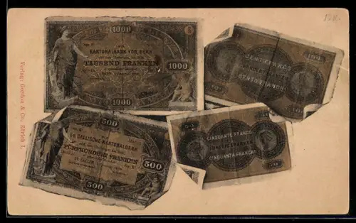 AK Bern, Geldschein über tausend Franken