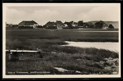 AK Vitte auf Hiddensee, Alte Fischerhäuser