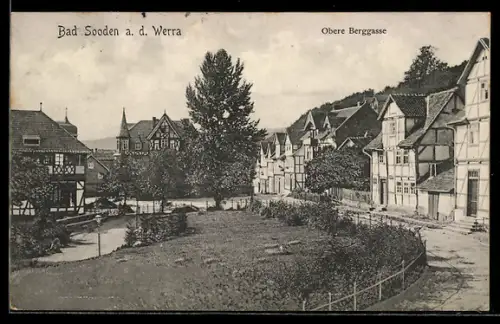 AK Bad Sooden a. d. Werra, Strasse Obere Berggasse