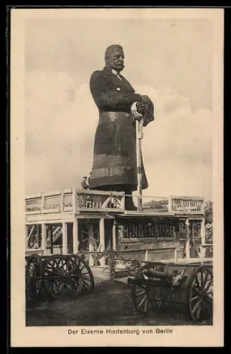 AK Berlin-Tiergarten, der eiserne Hindenburg