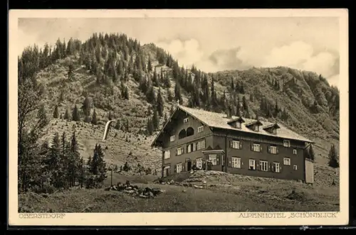 AK Oberstdorf, Alpenhotel Schönblick