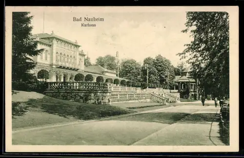 AK Bad Nauheim, Kurhaus mit Strasse