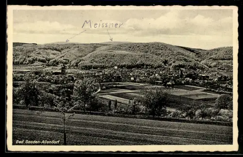 AK Bad Sooden-Allendorf, Blick auf Stadt und Meissner