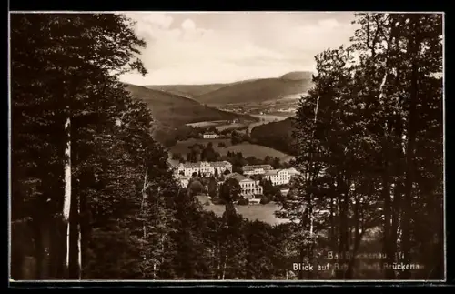 AK Bad Brückenau, Blick auf Bad und Stadt Brückenau