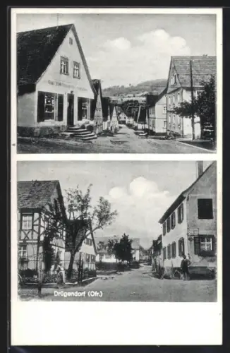 AK Drügendorf, verschiedene Strassenpartien