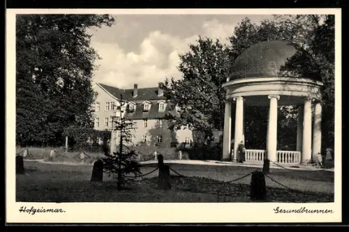 AK Hofgeismar, Gesundbrunnen, Pavillon