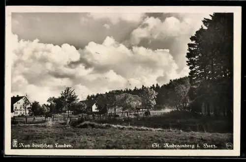 AK St. Andreasberg i. Harz, Sonnenberger Wegehaus, Panorama