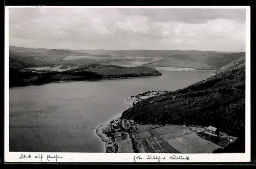 AK Waldeck /Edersee, Blick auf Edersee, Panorama