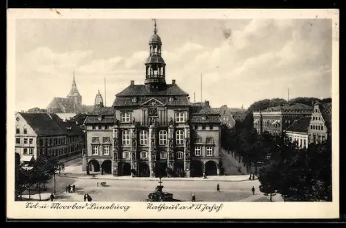 AK Lüneburg, Rathaus aus der Vogelschau