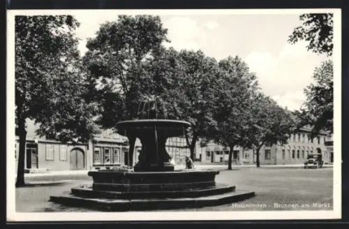 AK Holzminden, Brunnen am Markt
