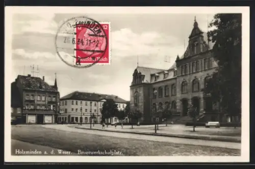 AK Holzminden a. d. Weser, Baugewerkschulplatz