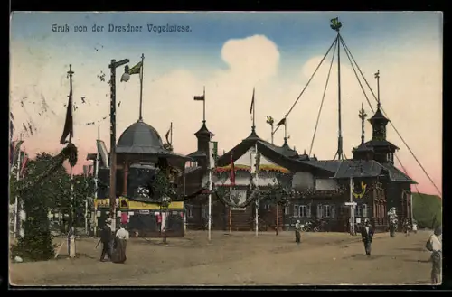 AK Dresden, Volksfest auf der Dresdner Vogelwiese