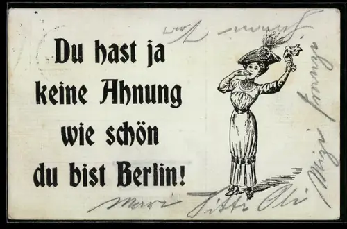 AK Hübsche Frau winkt mit einem Taschentuch