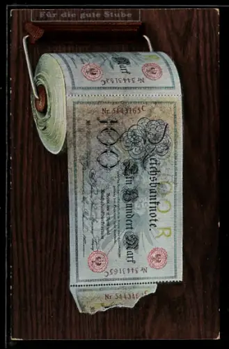 AK Klorolle aus Geldscheinen