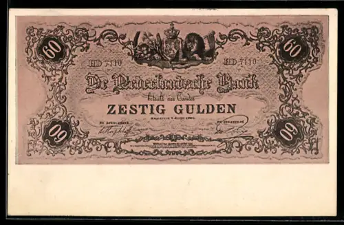 AK De Nederlandsche Bank, Zestig Gulden