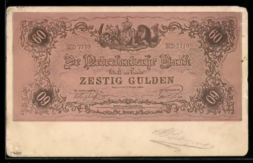AK De Nederlandsche Bank, Zestig Gulden