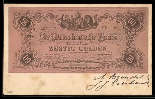 AK De Nederlandsche Bank, Zestig Gulden