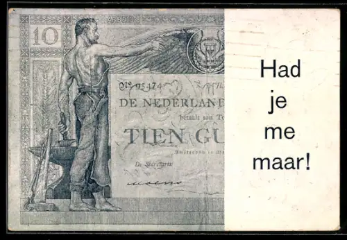 AK Niederlande, Geldschein