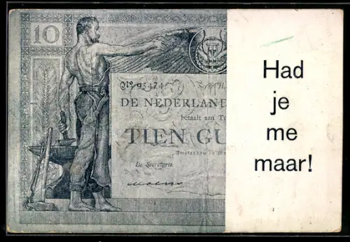 AK Niederlande, Geldschein