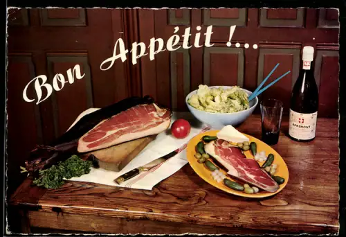AK Le bon jambon de nos montagnes, Speise
