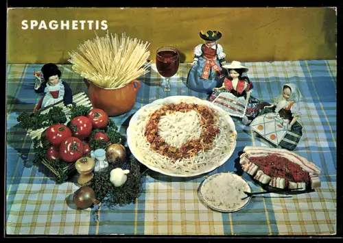AK Spaghettis, Speise und Rezept