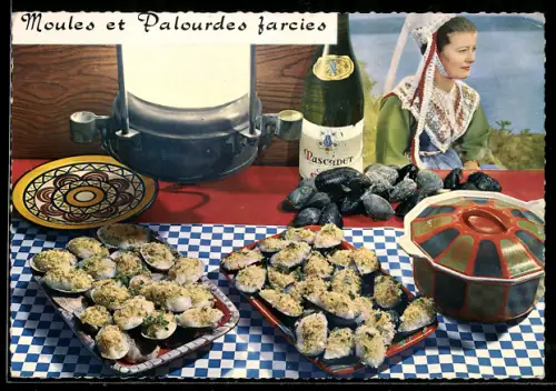 AK Moules et Parlourdes Farcies, Speise und Rezept