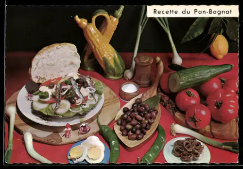 AK Pan-Bagnat, Speise und Rezept
