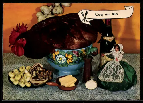 AK Coq au vin à la mode auvergnate, Zutaten und Rezept