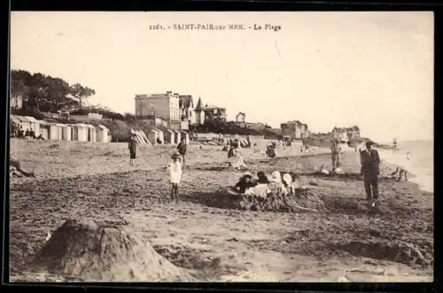 AK Saint-Pair-sur Mer, La Plage