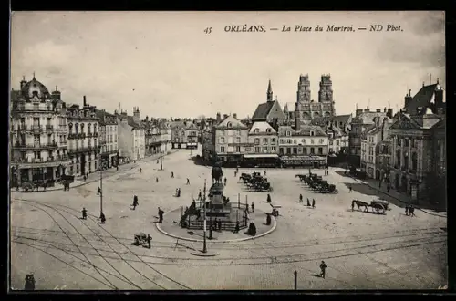 AK Orléans, La Place du Martroi