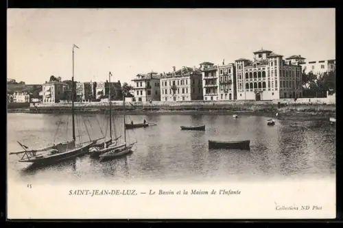 AK Saint-Jean-de-Luz, Le Bassin et la Maison de l`Infante
