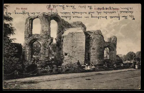 AK Trier, Römischer Kaiserpalast, Ruine