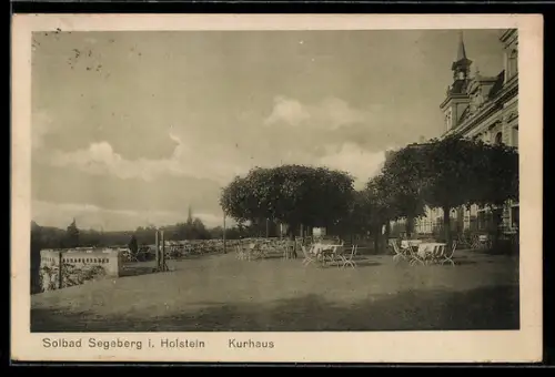 AK Segeberg i. Holstein, Kurhaus mit Terrasse
