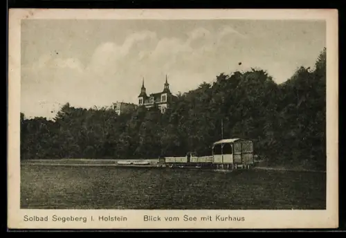 AK Segeberg i. Holstein, Blick vom See mit Kurhaus