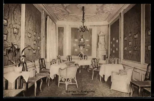 AK Bremen, Essighaus Barockzimmer, Gasthaus Alt Bremer Haus, Inh. L. Waller