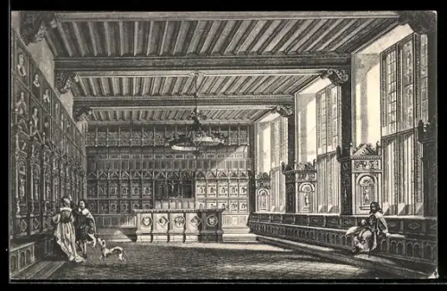 AK Münster i. W., Friedenssaal im Rathaus