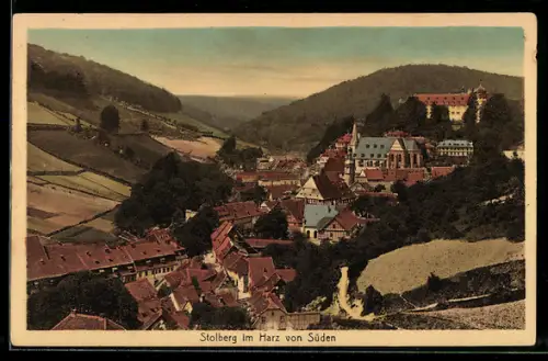 AK Stolberg im Harz, Ansicht von Süden