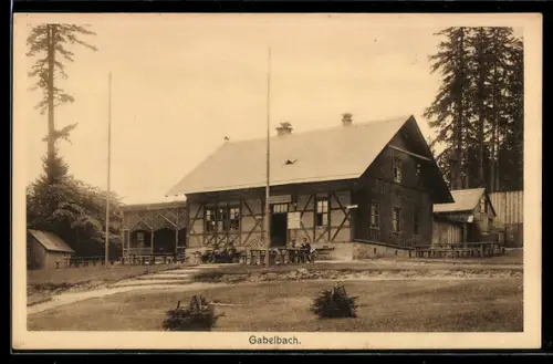 AK Ilmenau i. Thür., Gasthaus Gabelbach