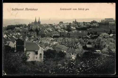 AK Montabaur, Totalansicht vom Schloss gesehen