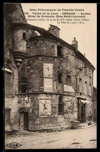 AK Ornans, Ancien Hôtel de Grospain, Rue Saint-Laurent