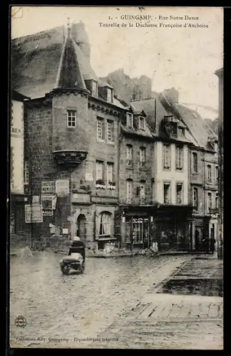 AK Guingamp, Rue Notre-Dame Tourelle de la Duchesse Francoise d`Amboise