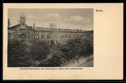 AK Berlin-Tiergarten, Elisabeth-Diakonissen und Krankenhaus, Lützowstrasse