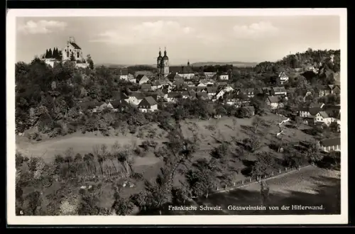 AK Gössweinstein /Fränkische Schweiz, Wand, Blick auf den Ort