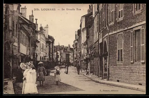 AK Louhans, La Grande Rue