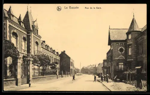 AK La Bassée, Rue de la Gare