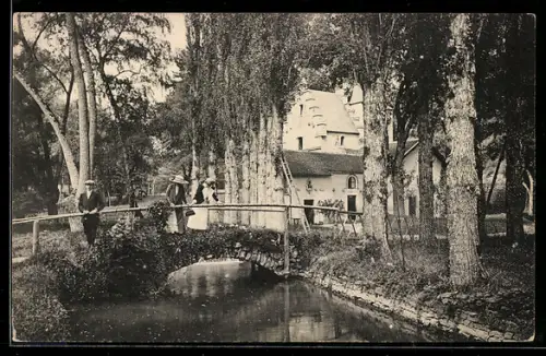 AK Vallon de Fontaine-Froide, Le Pont de la Maison du Garde